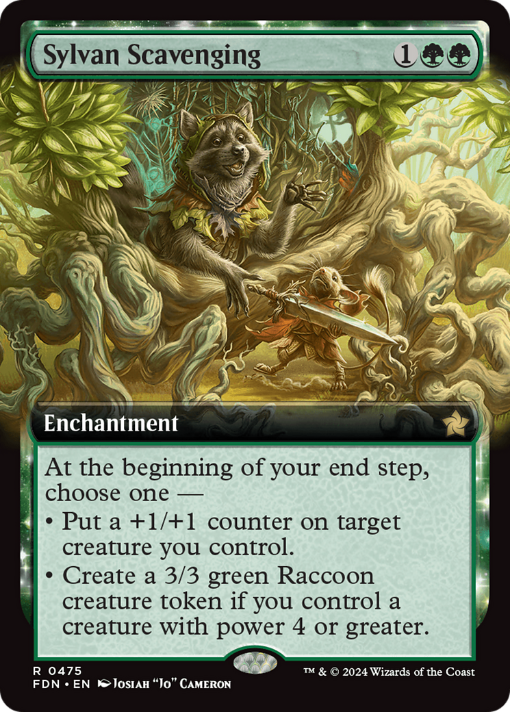 Sylvan Scavenging (Extended Art) [Foundations] | Gamers Paradise