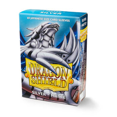 Dragon Shield: Japanese Size 60ct Sleeves - Silver (Matte) | Gamers Paradise