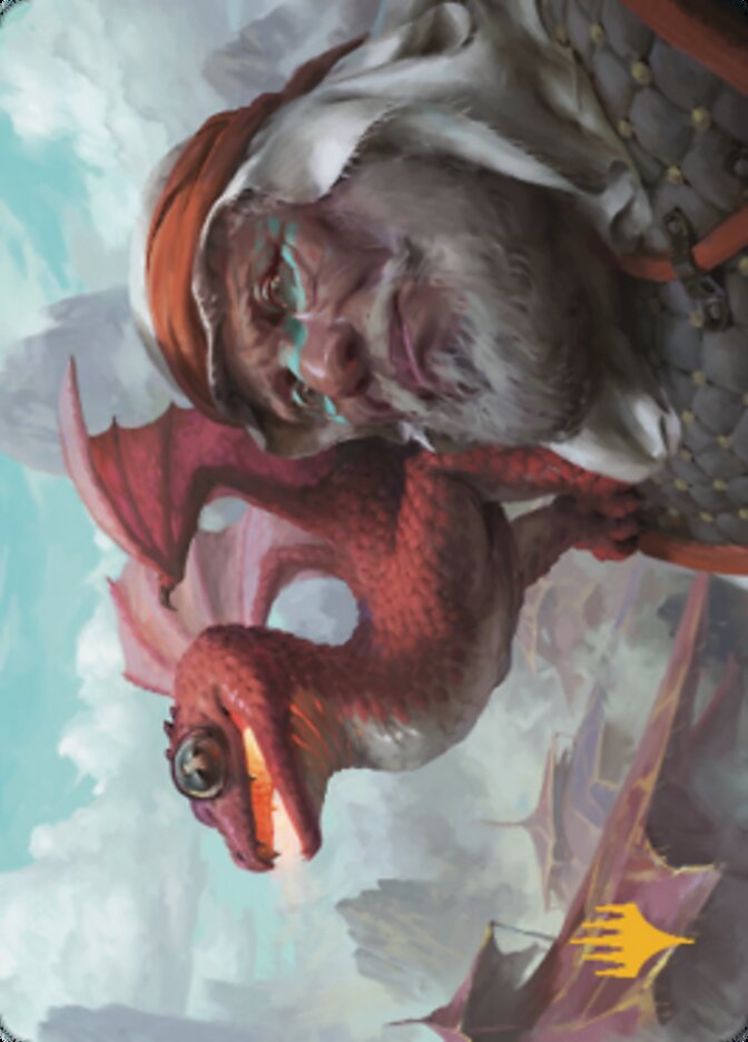 Dragon Whelp Art Card (Gold-Stamped Signature) [Dominaria United Art Series] | Gamers Paradise