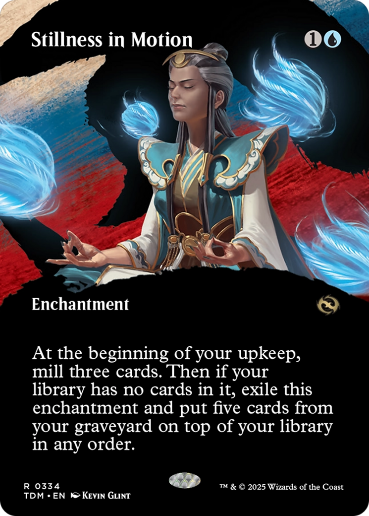 Stillness in Motion (Borderless) [Tarkir: Dragonstorm] | Gamers Paradise
