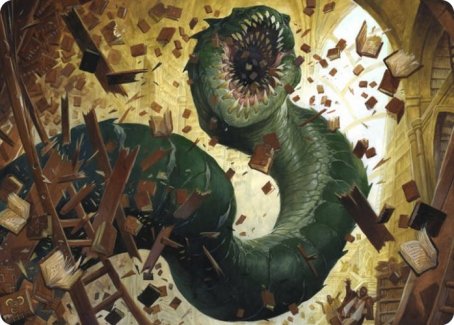 Bookwurm Art Card [Strixhaven: School of Mages Art Series] | Gamers Paradise