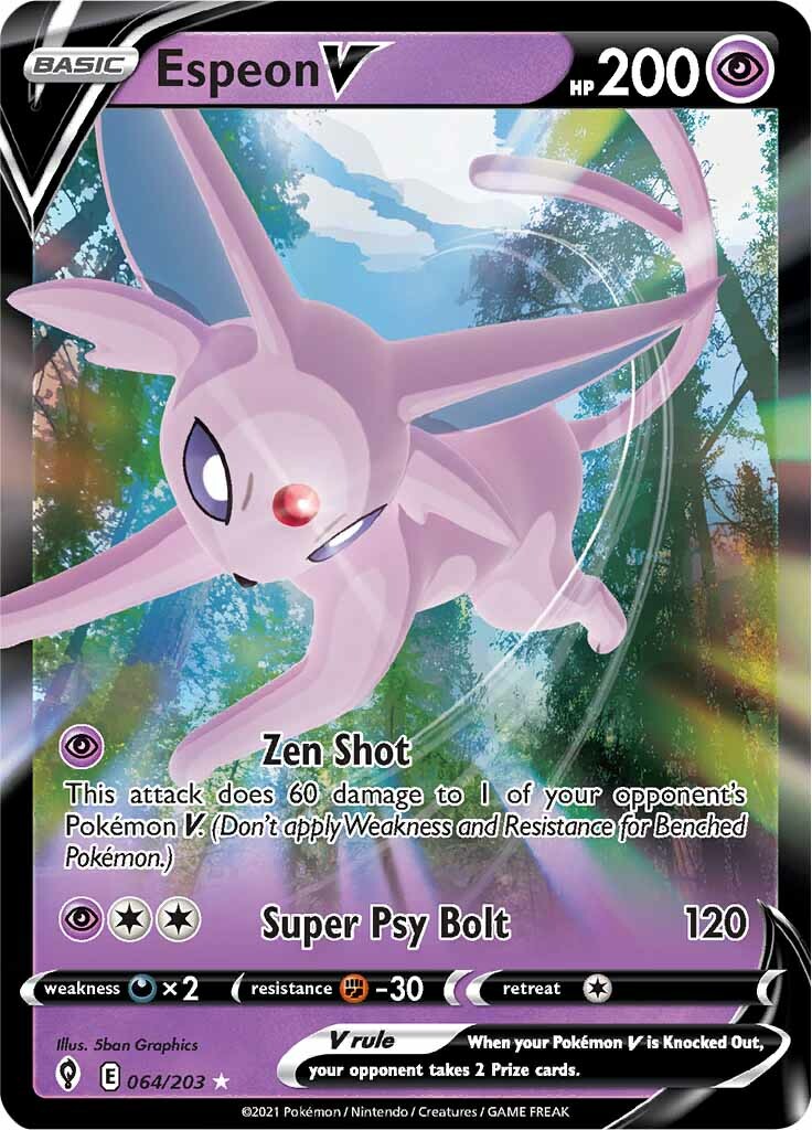 Espeon V (064/203) [Sword & Shield: Evolving Skies] | Gamers Paradise