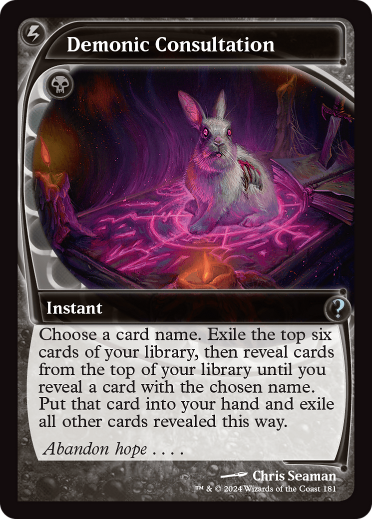 Demonic Consultation (Future Sight) [Mystery Booster 2] | Gamers Paradise