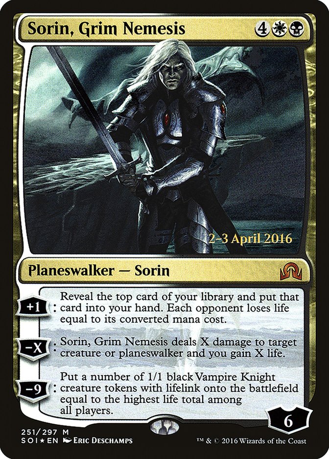 Sorin, Grim Nemesis [Shadows over Innistrad Prerelease Promos] | Gamers Paradise
