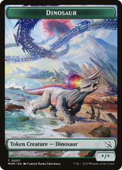 Treasure (20) // Dinosaur Double-Sided Token [March of the Machine Tokens] | Gamers Paradise