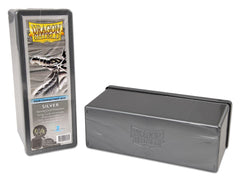 Dragon Shield: Four-Compartment Deck Box - Silver | Gamers Paradise