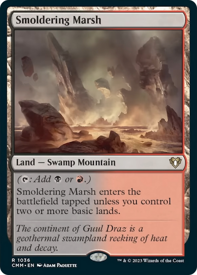 Smoldering Marsh [Commander Masters] | Gamers Paradise