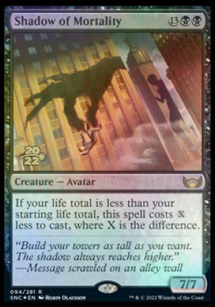 Shadow of Mortality [Streets of New Capenna Prerelease Promos] | Gamers Paradise