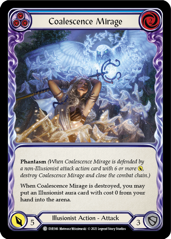 Coalescence Mirage (Blue) [EVR146] (Everfest)  1st Edition Rainbow Foil | Gamers Paradise