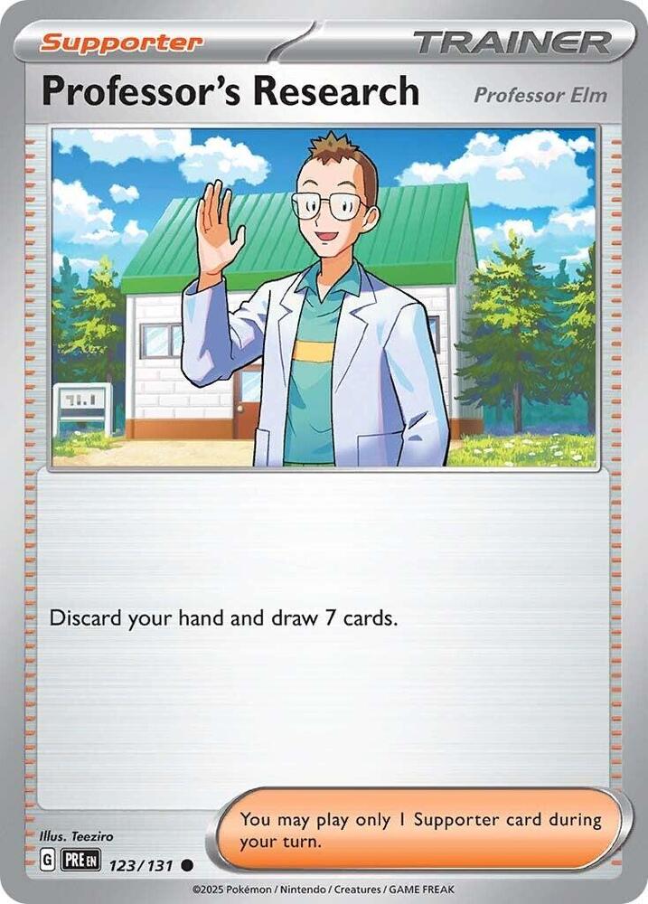Professor's Research (123/131) [Professor Elm] [Scarlet & Violet: Prismatic Evolutions] | Gamers Paradise