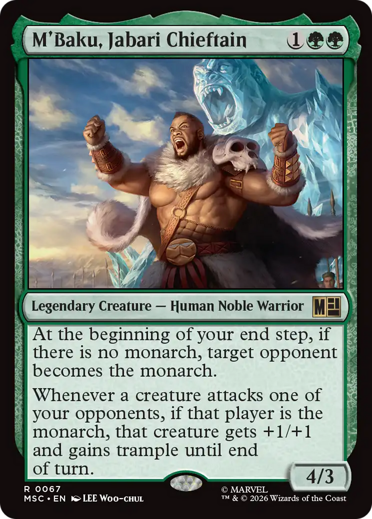 M'Baku, Jabari Chieftain (Surge Foil) [Marvel Super Heroes Commander] | Gamers Paradise