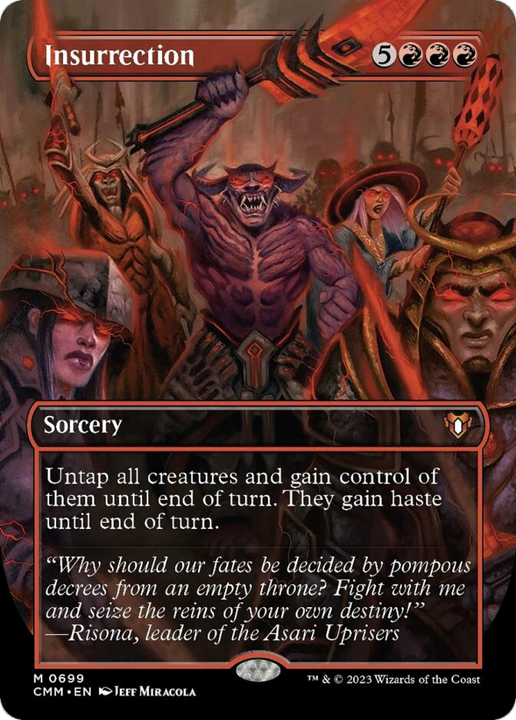 Insurrection (Borderless Alternate Art) [Commander Masters] | Gamers Paradise
