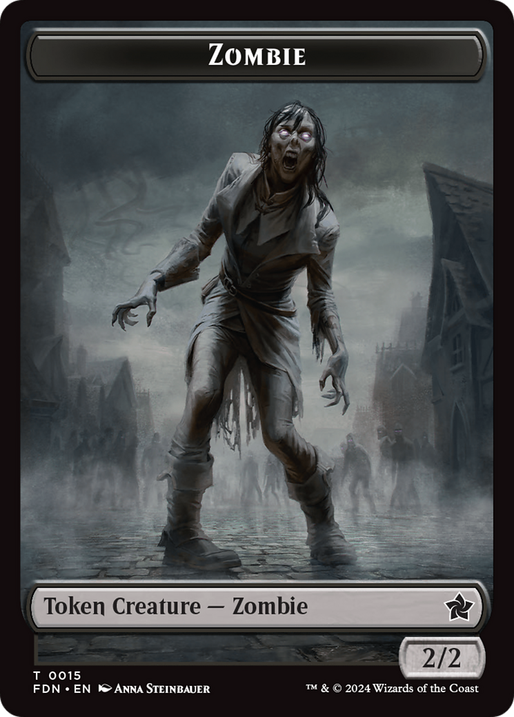 Rat (0014) // Zombie Double-Sided Token [Foundations Tokens] | Gamers Paradise