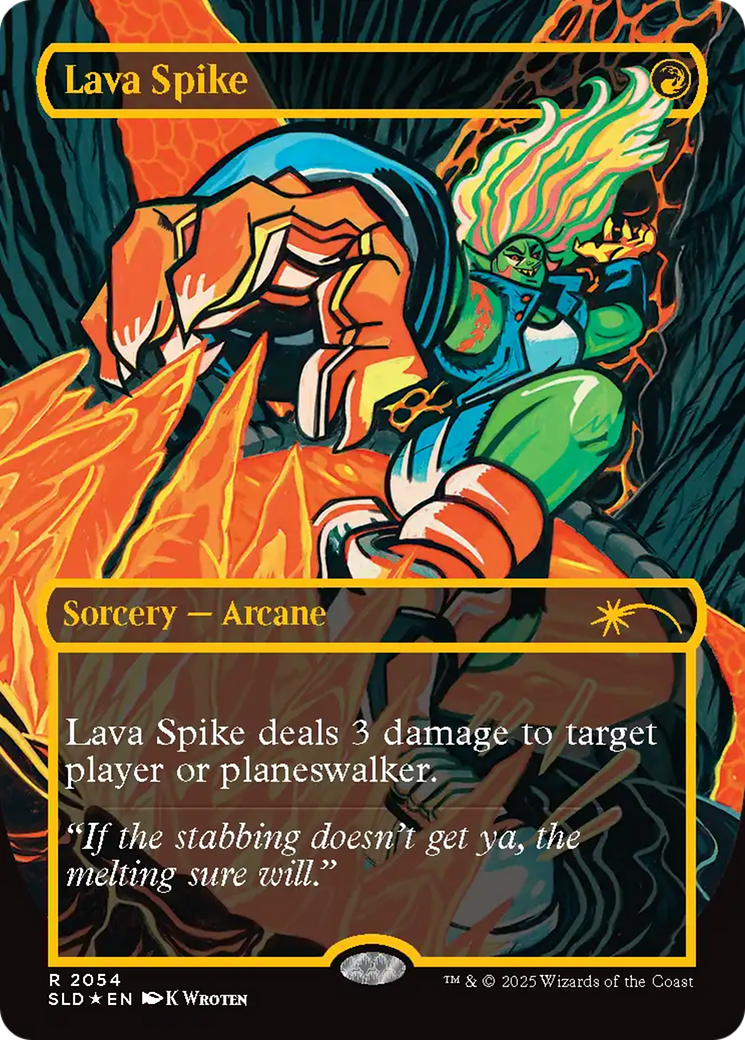 Lava Spike (2054) (Raised Foil) [Secret Lair Drop Series] | Gamers Paradise