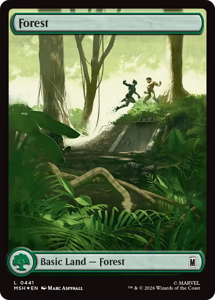 Forest (0441) (Surge Foil) [Marvel Super Heroes] | Gamers Paradise