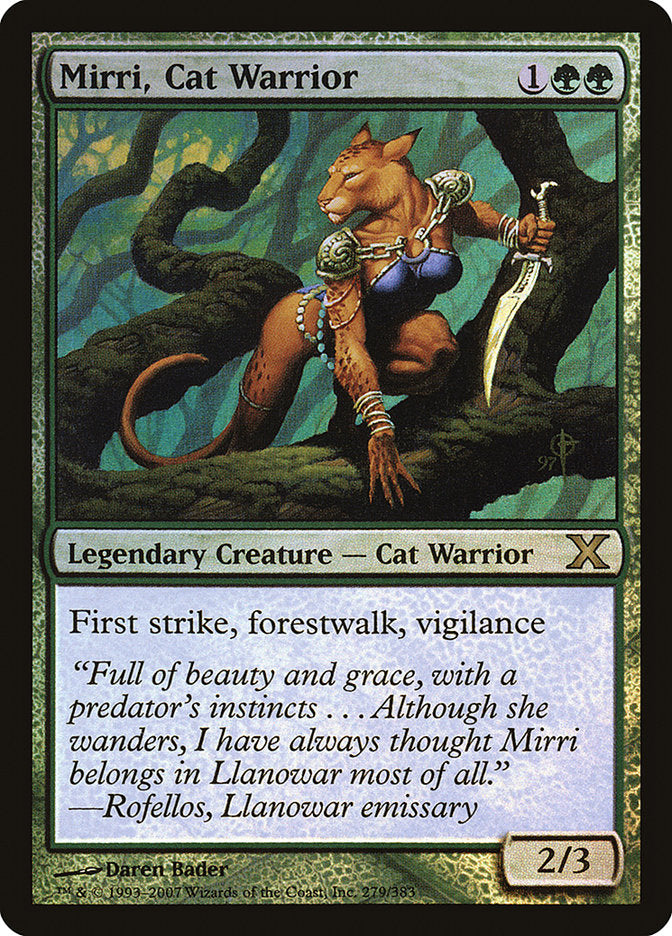 Mirri, Cat Warrior (Premium Foil) [Tenth Edition] | Gamers Paradise