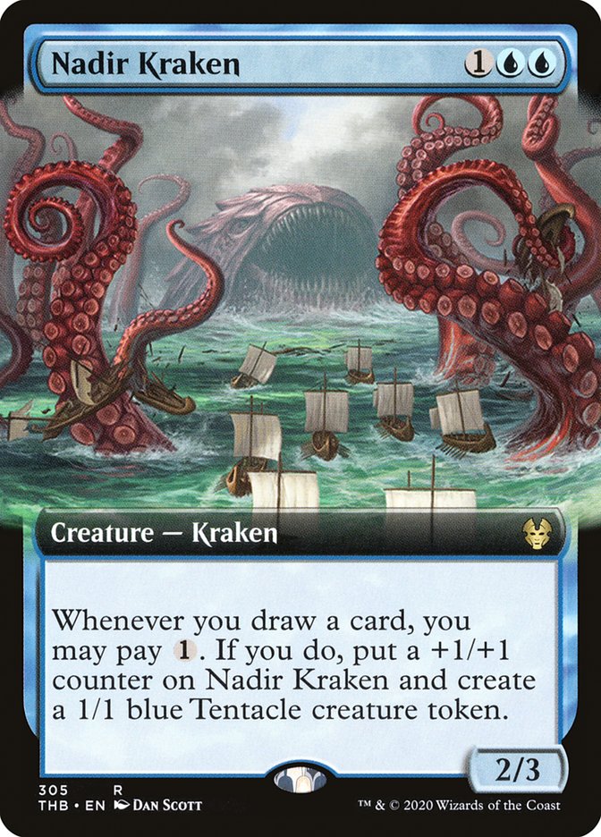 Nadir Kraken (Extended Art) [Theros Beyond Death] | Gamers Paradise