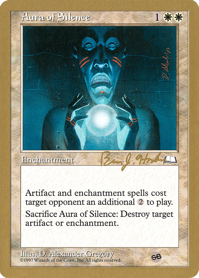 Aura of Silence (Brian Hacker) (SB) [World Championship Decks 1998] | Gamers Paradise