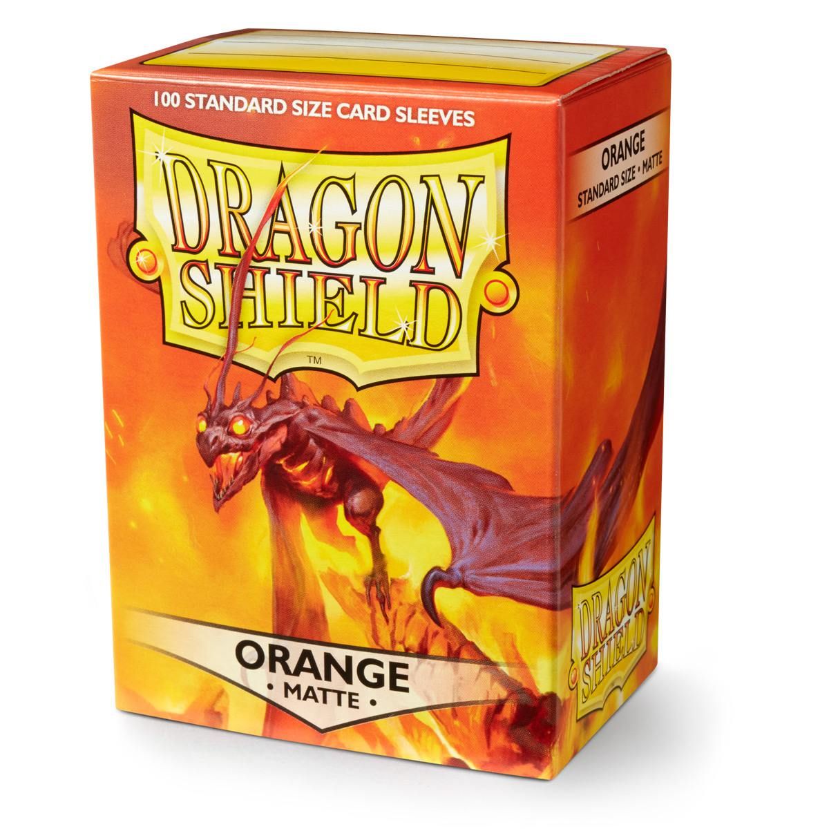 Dragon Shield: Standard 100ct Sleeves - Orange (Matte) | Gamers Paradise