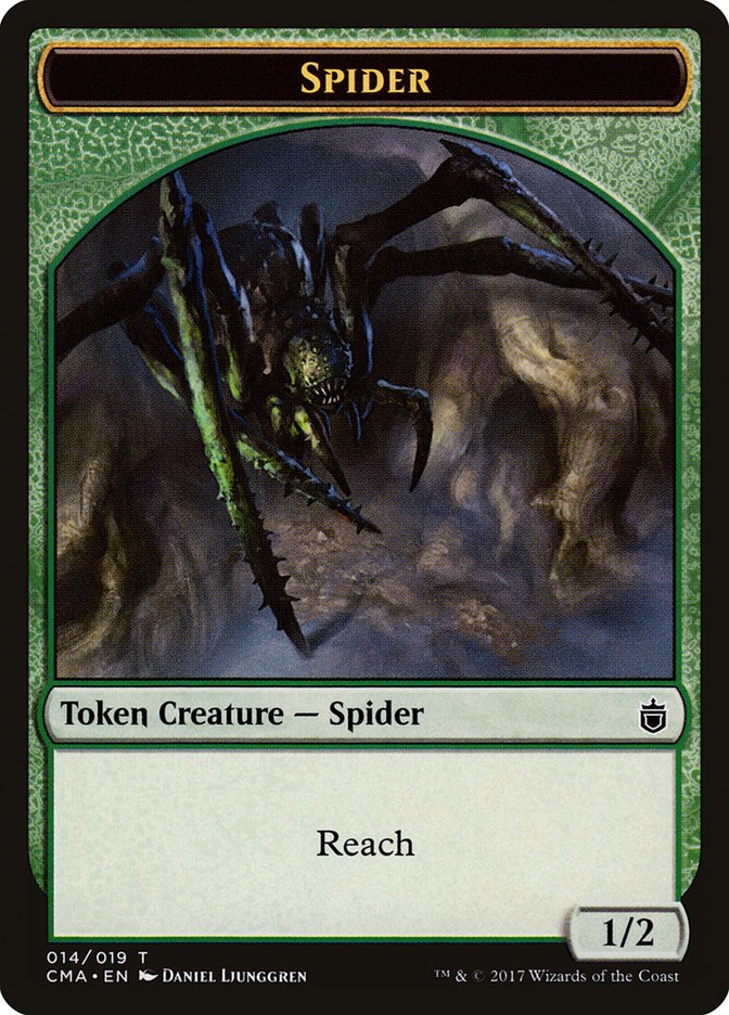 Spider Token [Commander Anthology Tokens] | Gamers Paradise