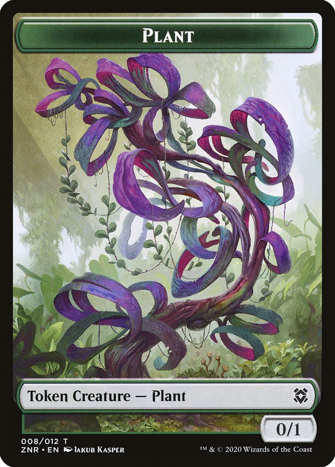 Cat // Plant Double-Sided Token [Zendikar Rising Tokens] | Gamers Paradise