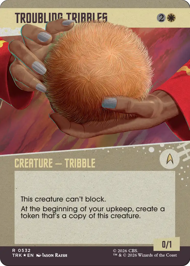 Troubling Tribbles (Showcase) (Surge Foil) [Star Trek] | Gamers Paradise
