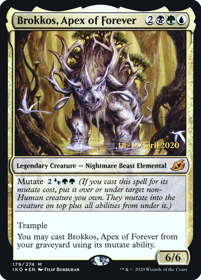 Brokkos, Apex of Forever [Ikoria: Lair of Behemoths Prerelease Promos] | Gamers Paradise