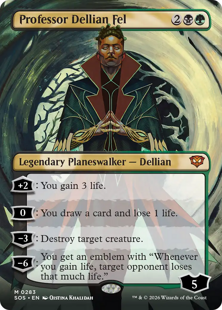 Professor Dellian Fel (Borderless) [Secrets of Strixhaven] | Gamers Paradise