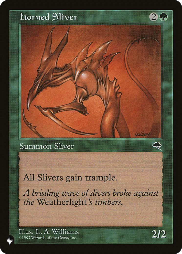 Horned Sliver [The List Reprints] | Gamers Paradise