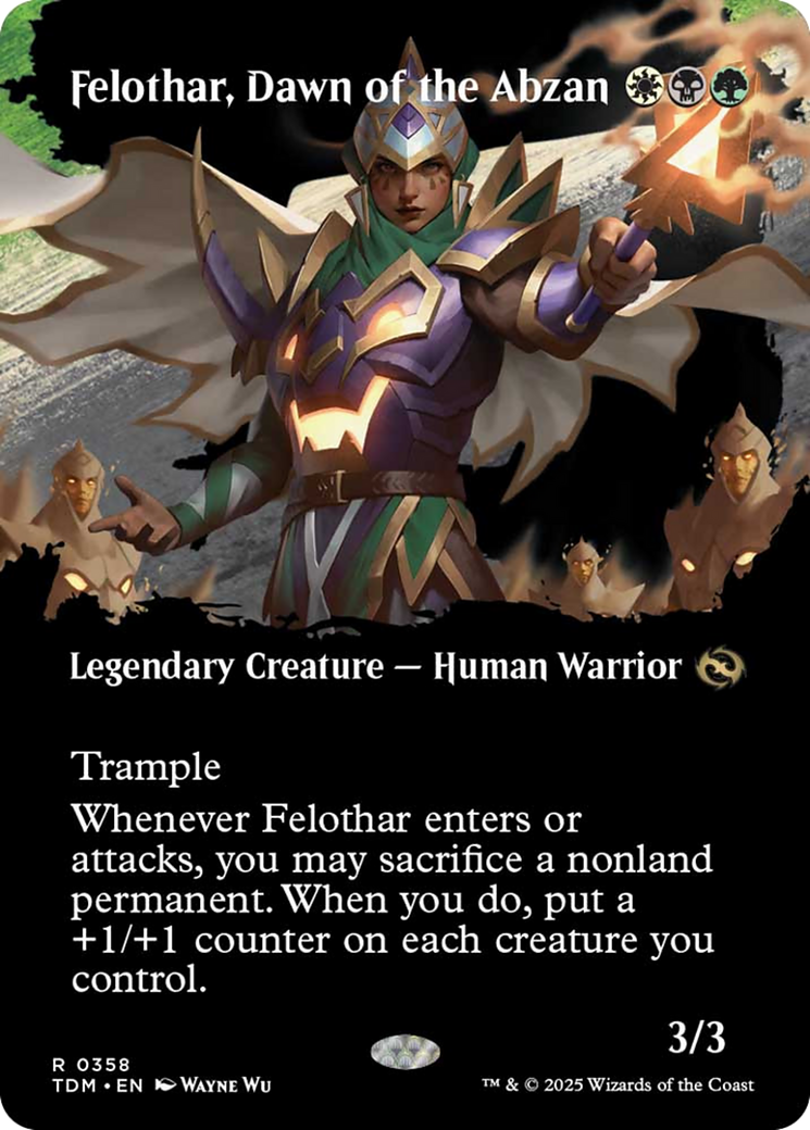 Felothar, Dawn of the Abzan (Borderless) [Tarkir: Dragonstorm] | Gamers Paradise
