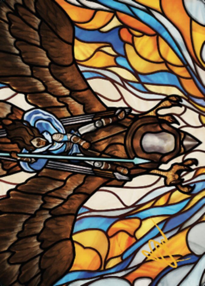 Tura Kennerud, Skyknight Art Card (Gold-Stamped Signature) [Dominaria United Art Series] | Gamers Paradise