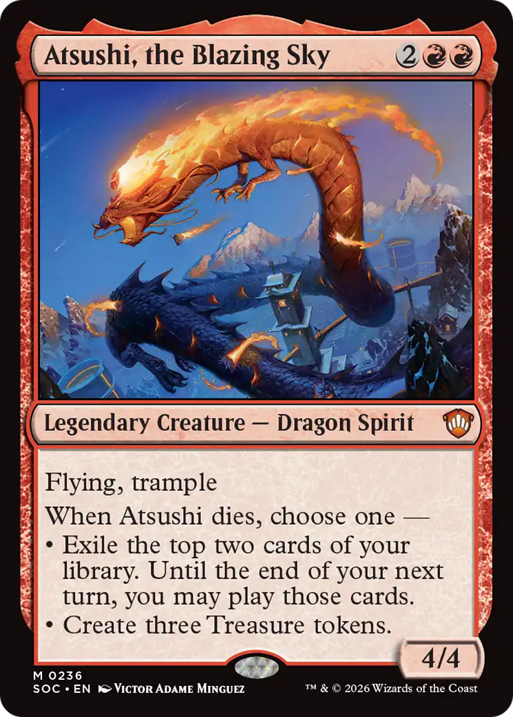 Atsushi, the Blazing Sky [Secrets of Strixhaven Commander] | Gamers Paradise
