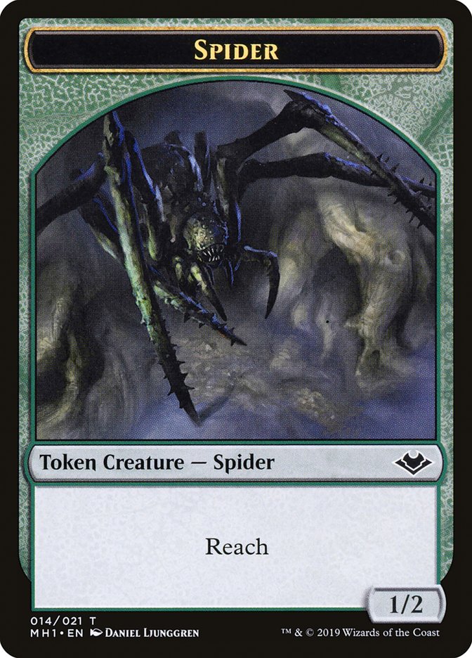 Zombie (007) // Spider (014) Double-Sided Token [Modern Horizons Tokens] | Gamers Paradise