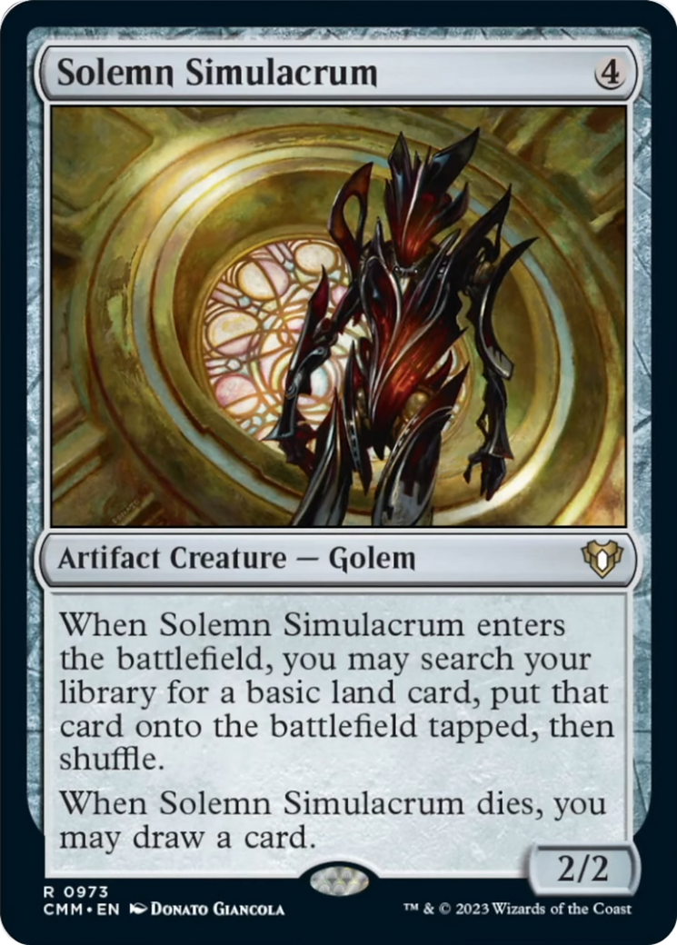 Solemn Simulacrum [Commander Masters] | Gamers Paradise