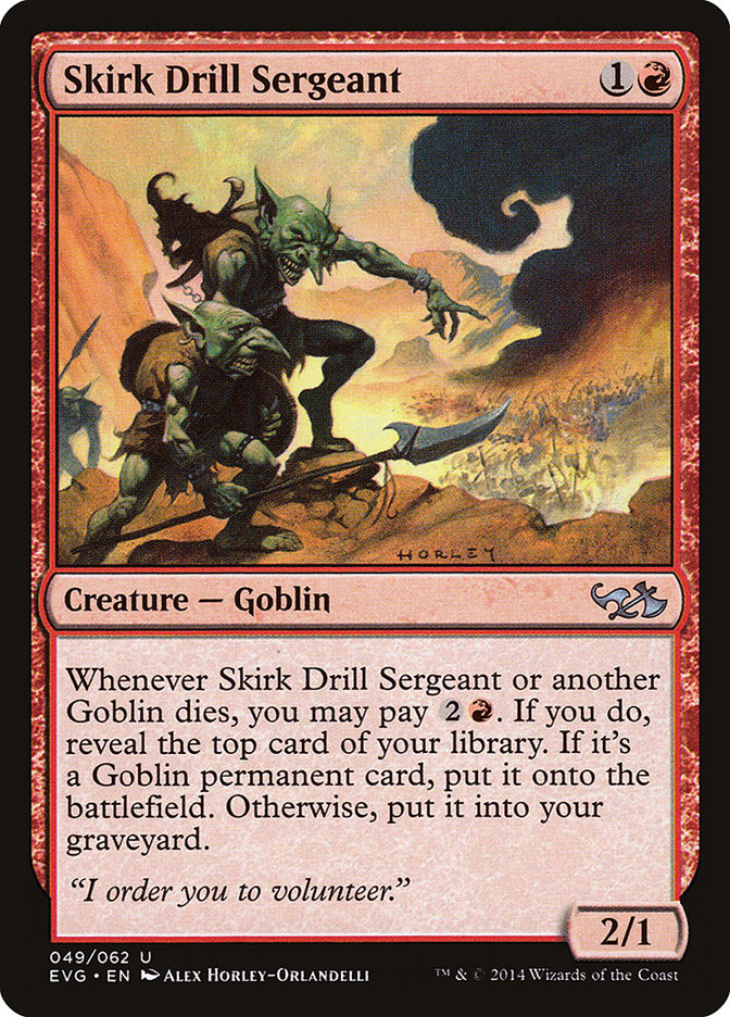 Skirk Drill Sergeant (Elves vs. Goblins) [Duel Decks Anthology] | Gamers Paradise