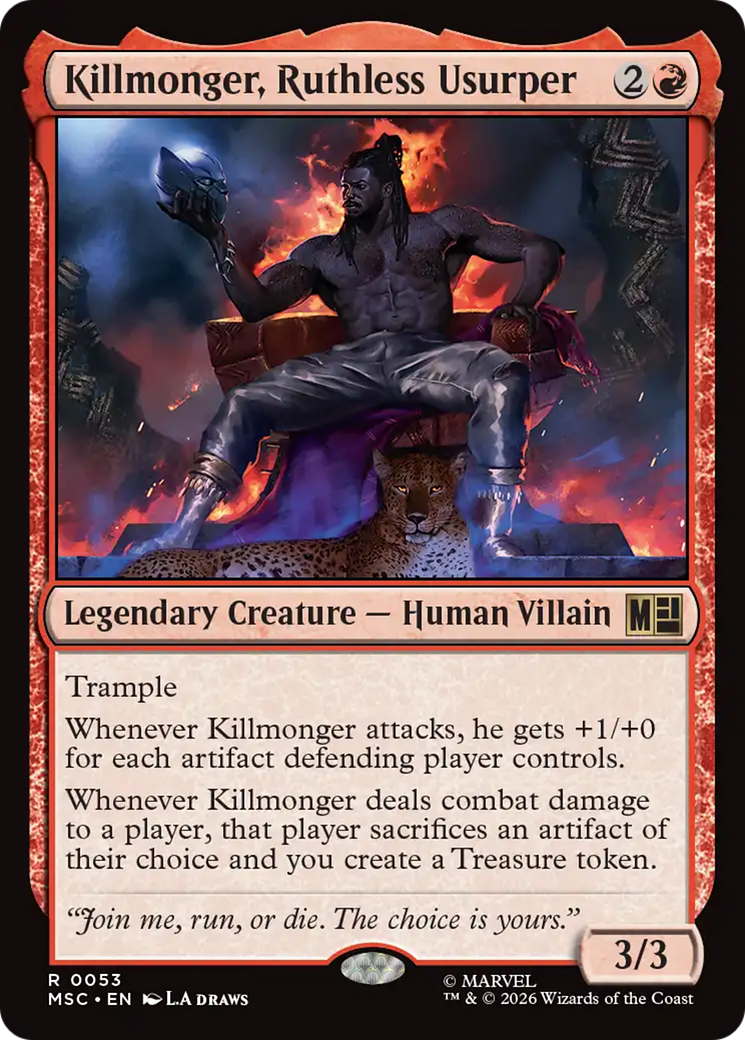 Killmonger, Ruthless Usurper (Surge Foil) [Marvel Super Heroes Commander] | Gamers Paradise