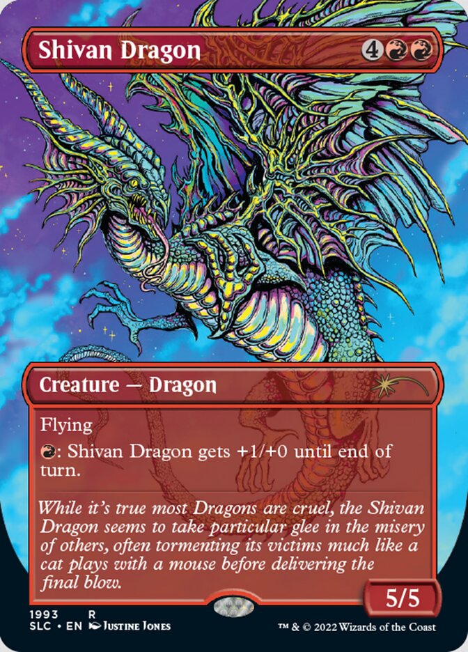 Shivan Dragon (Borderless) [Secret Lair Countdown Kit] | Gamers Paradise