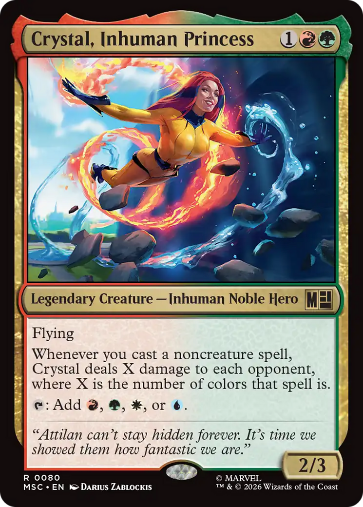 Crystal, Inhuman Princess (Surge Foil) [Marvel Super Heroes Commander] | Gamers Paradise