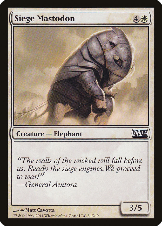 Siege Mastodon [Magic 2012] | Gamers Paradise