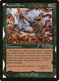 Squirrel Farm (Oversized) [Oversize Cards] | Gamers Paradise