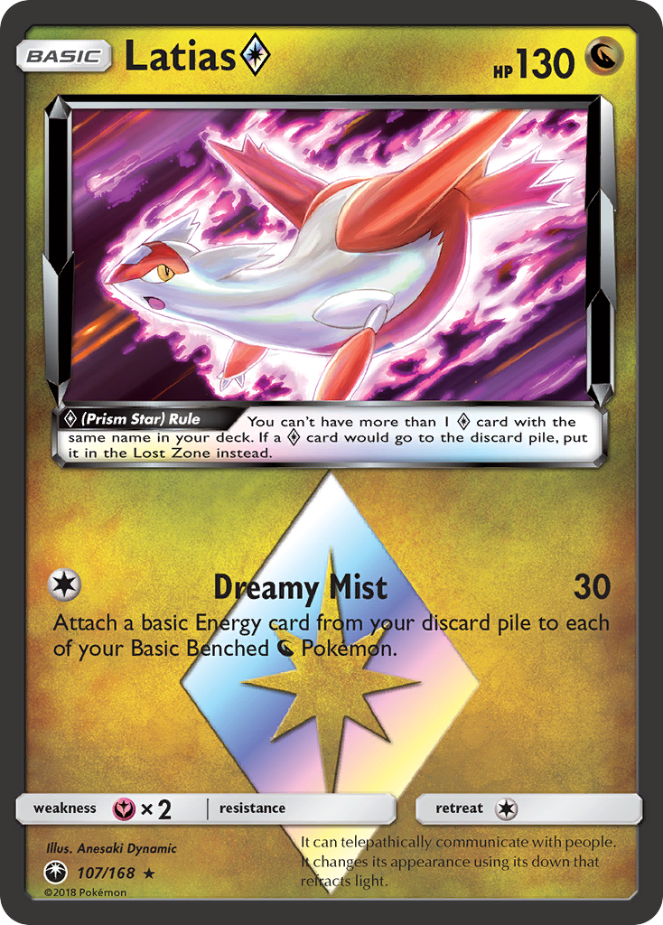Latias (107/168) (Prism Star) [Sun & Moon: Celestial Storm] | Gamers Paradise