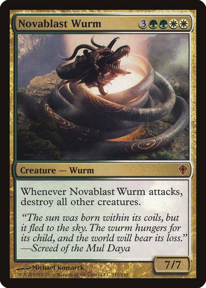 Novablast Wurm [Worldwake] | Gamers Paradise