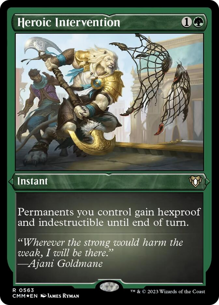 Heroic Intervention (Foil Etched) [Commander Masters] | Gamers Paradise