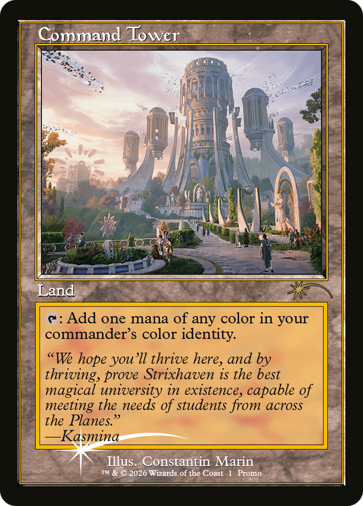Command Tower (Strixhaven: Omens of Chaos) [Media Promos] | Gamers Paradise