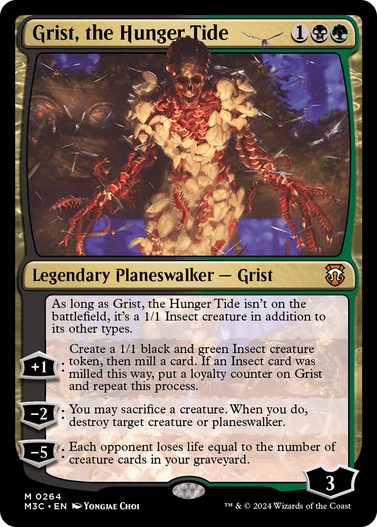 Grist, the Hunger Tide (Ripple Foil) [Modern Horizons 3 Commander] | Gamers Paradise