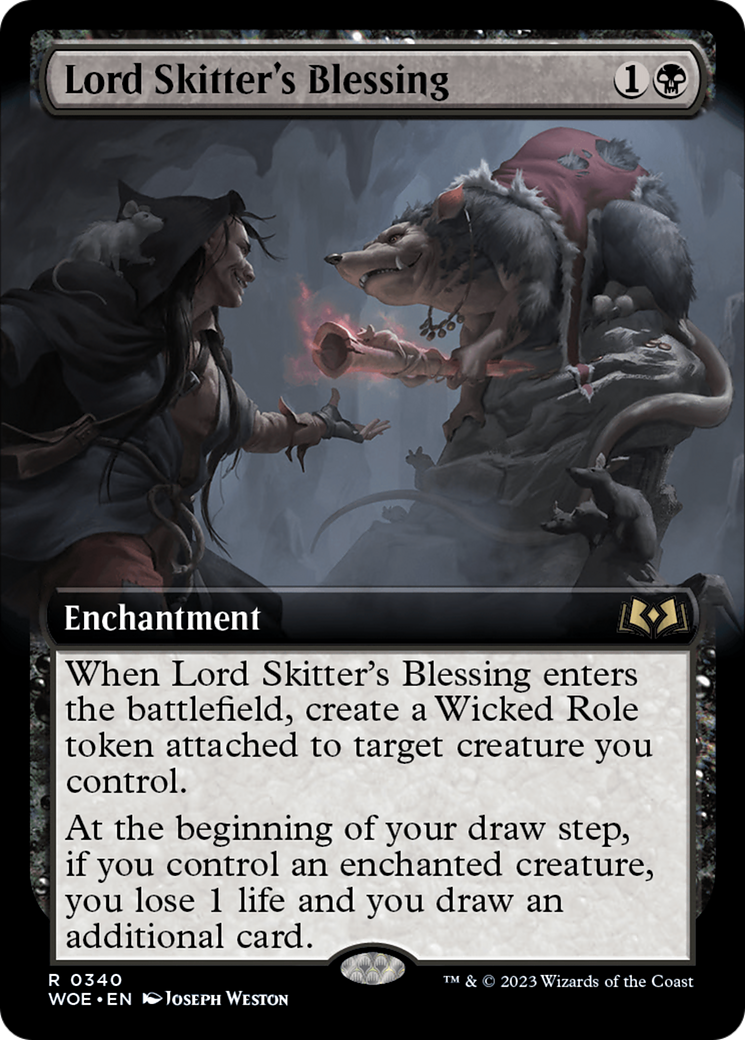 Lord Skitter's Blessing (Extended Art) [Wilds of Eldraine] | Gamers Paradise