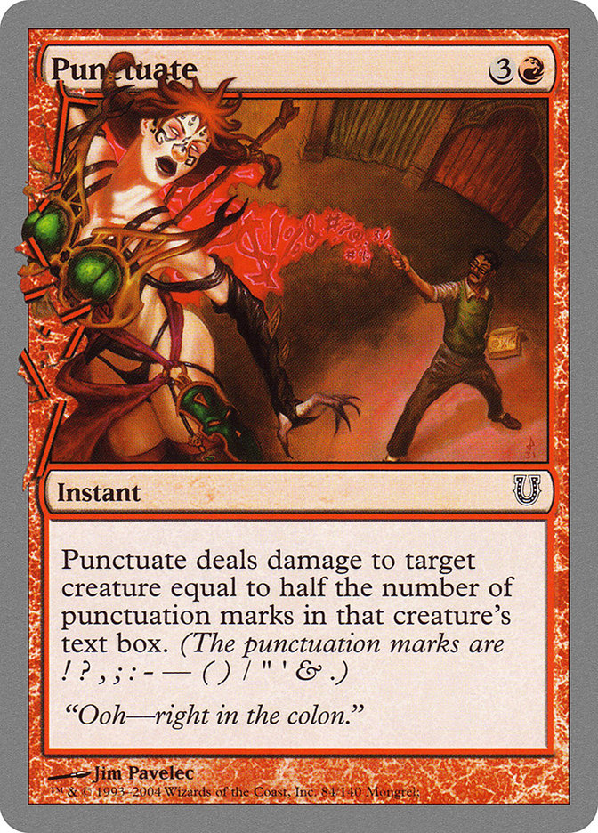 Punctuate [Unhinged] | Gamers Paradise