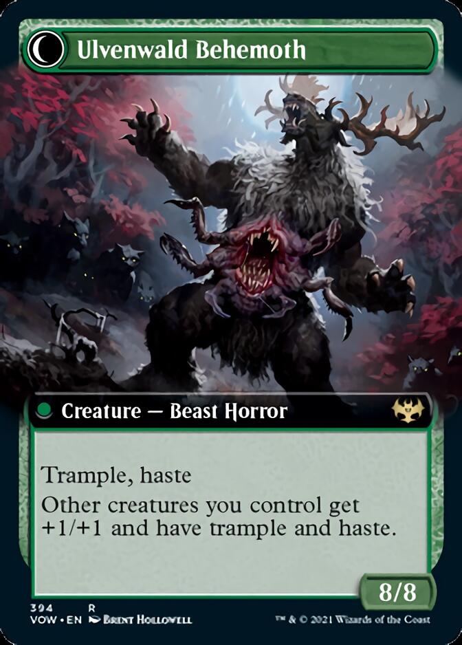 Ulvenwald Oddity // Ulvenwald Behemoth (Extended Art) [Innistrad: Crimson Vow] | Gamers Paradise