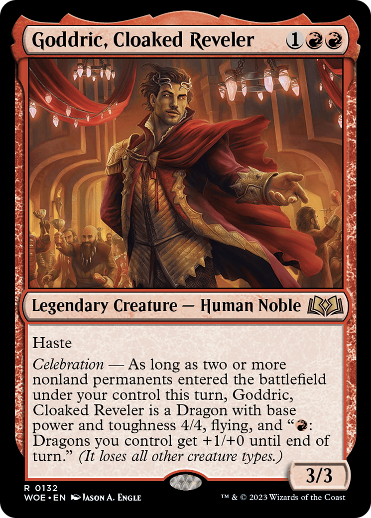 Goddric, Cloaked Reveler [Wilds of Eldraine] | Gamers Paradise