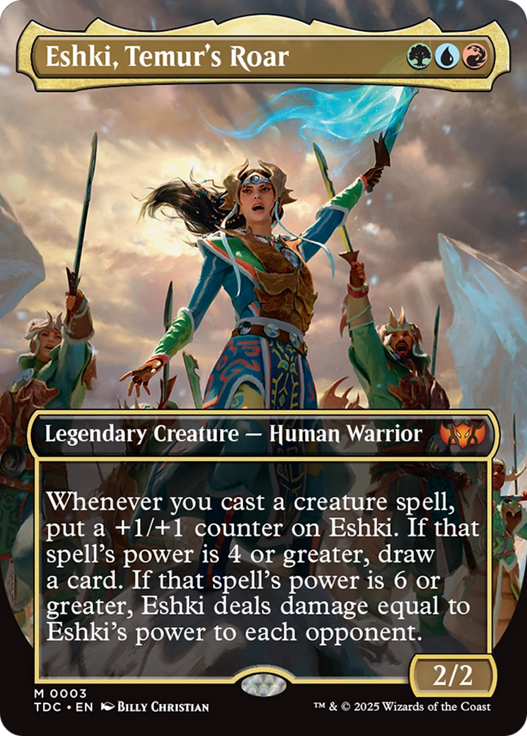 Eshki, Temur's Roar (Borderless) [Tarkir: Dragonstorm Commander] | Gamers Paradise